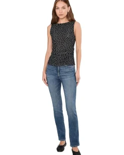 Madewell Esme Top - Mesh True Black Outlet