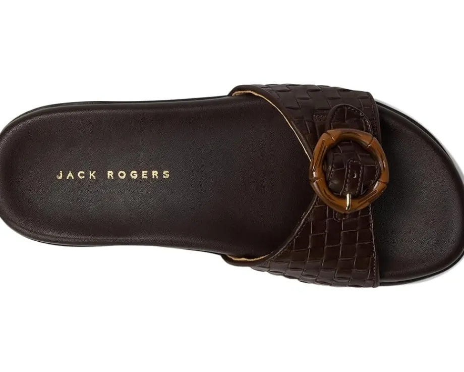 Women Jack Rogers Essex Slide - Embossed Leather