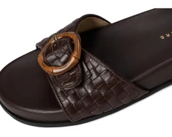 Women Jack Rogers Essex Slide - Embossed Leather