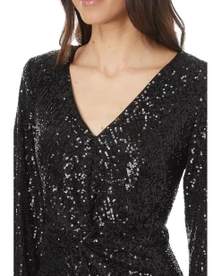 Lilly Pulitzer Estrella Sequin Dress Noir Treasure Box Sequin Knit Clearance