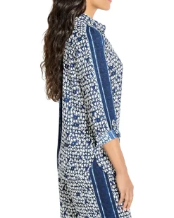 Women NIC+ZOE Etched Angles Shirt