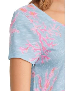 Lilly Pulitzer Etta Scoop Neck Multi Royal Coral Best