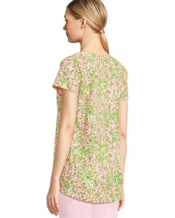 Lilly Pulitzer Etta Scoop Neck Rousseau Pink Mane Character Energy