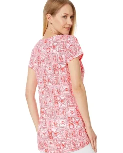 Women Lilly Pulitzer Etta Scoop-Neck Top