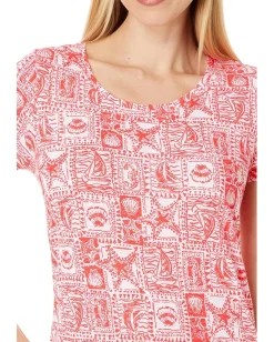 Women Lilly Pulitzer Etta Scoop-Neck Top