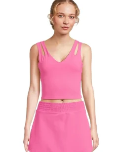 Beach Riot Evelina Top Summer Strawberry Waffle New