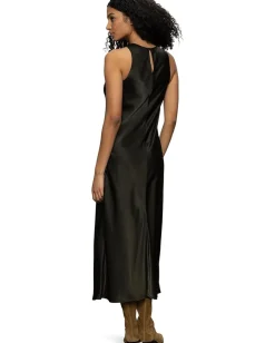 Sanctuary Everyday Satin Dress Black Olive Discount