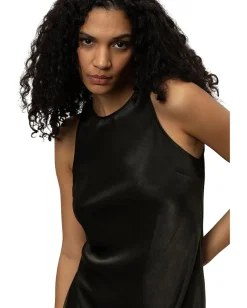 Sanctuary Everyday Satin Dress Black Olive Discount