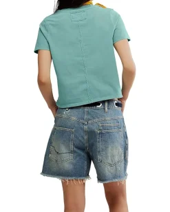 Free People Everyday Tee Mineral Blue Best