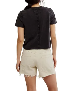 Free People Everyday Tee Black Best