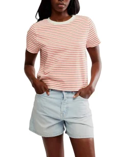 Women Free People Everyday Tee Stripe