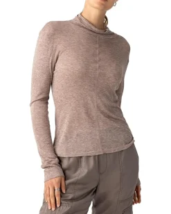 Women Sanctuary Exposed Seams Mock Neck