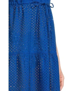 Women Tommy Bahama Eyelet Cove Vneck Short Dress