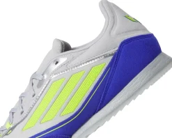 adidas F50 Freestyle Messi Indoor Soccer Cleats Silver Metallic/Solar Yellow/Lucid Blue New