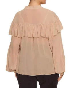 Women Sanctuary Fade Into You Ruffle Blouse