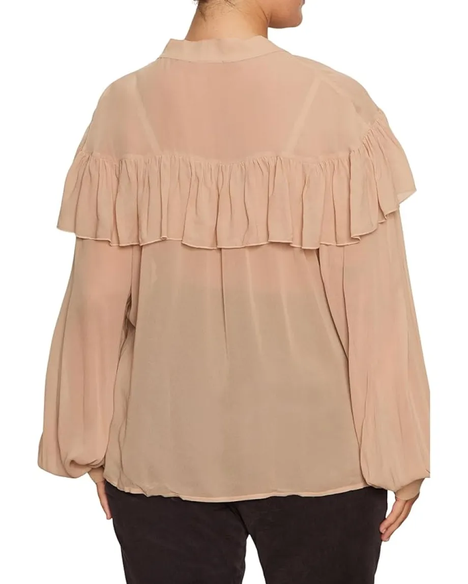 Women Sanctuary Fade Into You Ruffle Blouse