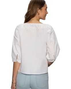 Sanctuary Fallen Blooms Linen Blouse White Online