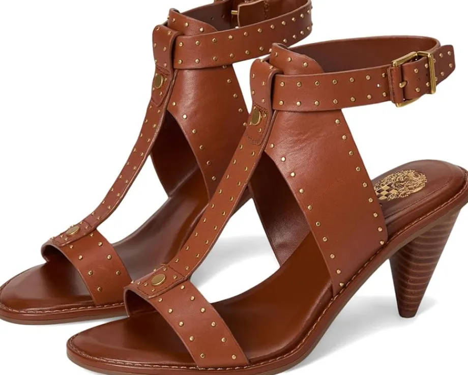 Women Vince Camuto Faunie Studded Cone Heel Sandals