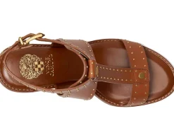 Women Vince Camuto Faunie Studded Cone Heel Sandals