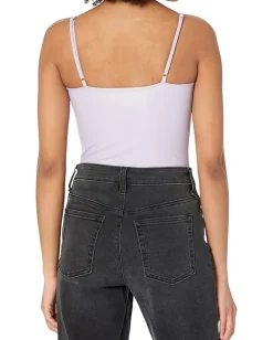 Commando Faux Leather Spaghetti Strap Bodysuit BDS309 Lavender New