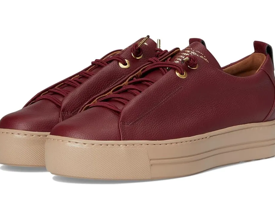 Paul Green Faye Sneakers Wine Leather New