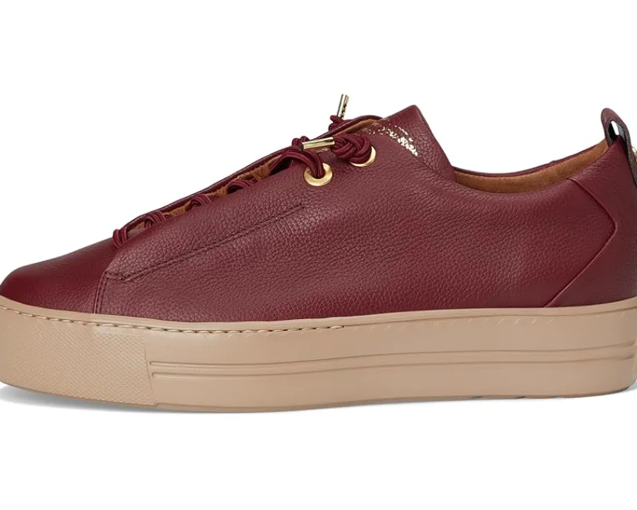 Paul Green Faye Sneakers Wine Leather New
