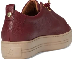 Paul Green Faye Sneakers Wine Leather New
