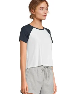 Women Beyond Yoga Featherweight Colorblock Tee