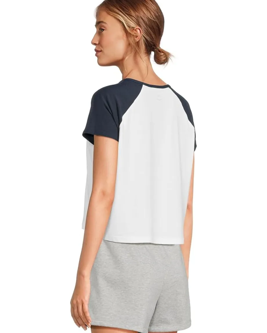 Women Beyond Yoga Featherweight Colorblock Tee