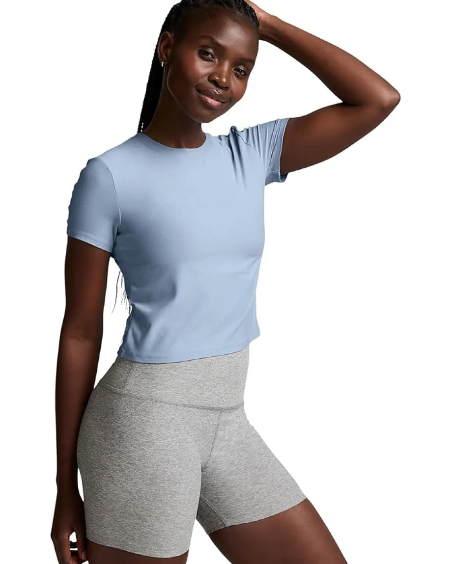 Women Beyond Yoga Featherweight Cropped Tee
