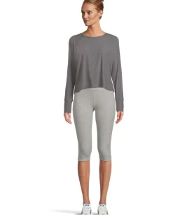 Beyond Yoga Featherweight Daydreamer Pullover True Gray Heather Hot