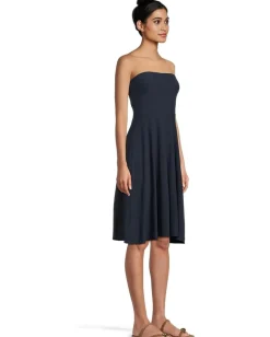 Beyond Yoga Featherweight Strapless Dress Nocturnal Navy Discount