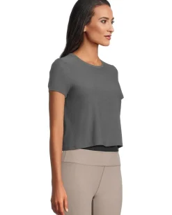 Women Beyond Yoga Featherweight Supreme Cropped Tee