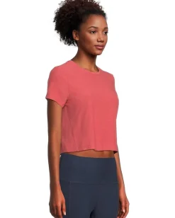 Women Beyond Yoga Featherweight Supreme Cropped Tee