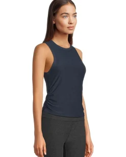 Beyond Yoga Featherweight Your Fit Shirred Tank Nocturnal Navy Online