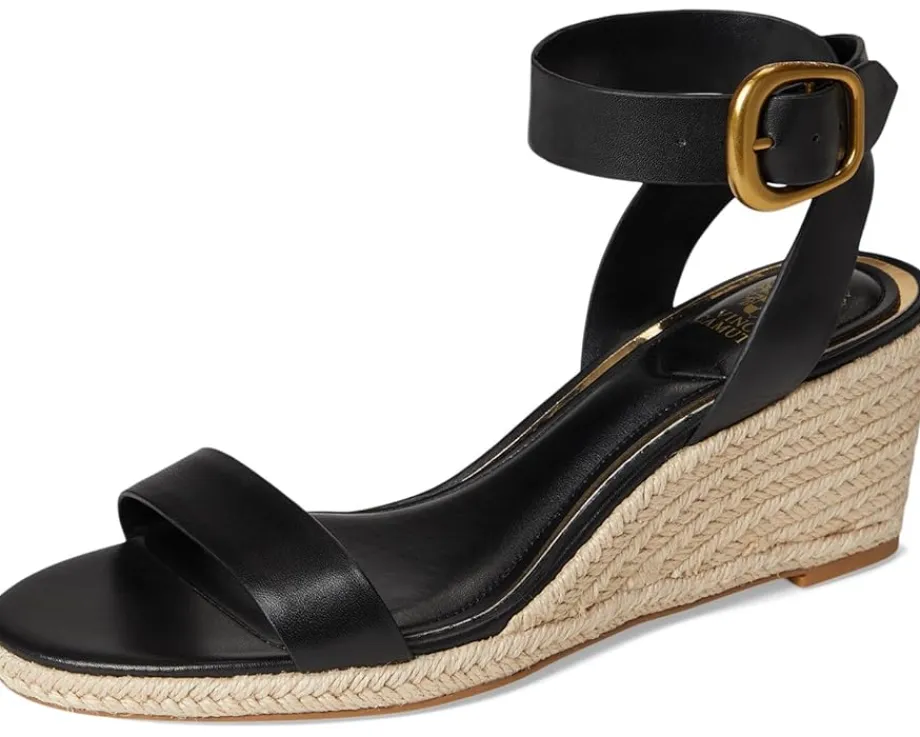 Vince Camuto Felia Espadrille Wedge Sandals Black