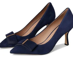 Cole Haan Felicia Bow Pumps Midnight Moon Suede Outlet
