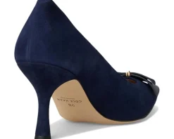 Cole Haan Felicia Bow Pumps Midnight Moon Suede Outlet