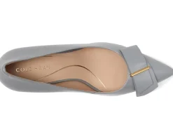 Cole Haan Felicia Bow Pumps Frost Gray Box Leather Best