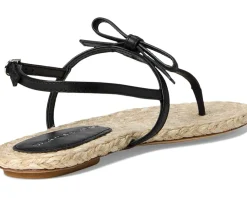 Stuart Weitzman Felicity Espadrille Sandal Black/Natural Hot