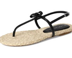 Stuart Weitzman Felicity Espadrille Sandal Black/Natural Hot