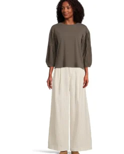 Women Madewell Femme Woven Mixy Long Sleeve