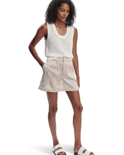 Varley Ferns Open Knit Tank Snow White