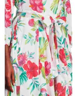 Tommy Bahama Fiesta Floral Shirt Dress White Sale