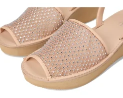 Kenneth Cole Reaction Fine Glass Mesh Almond Crystal Mesh New