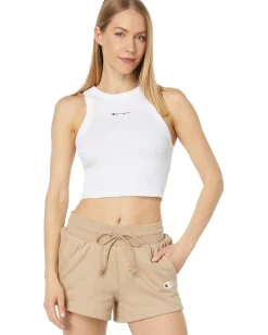 Champion Fitted Rib Tank White Online