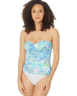 Lilly Pulitzer Flamenco Tankini Top Multi Shell Of A Party New
