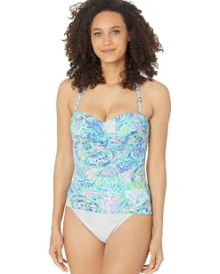 Lilly Pulitzer Flamenco Tankini Top Multi Shell Of A Party New