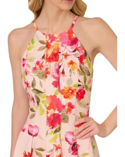 Women Adrianna Papell Floral Border Short Dress