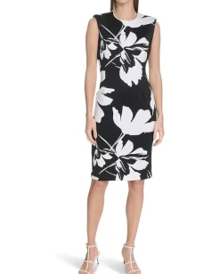 Women Calvin Klein Floral Scuba Sheath